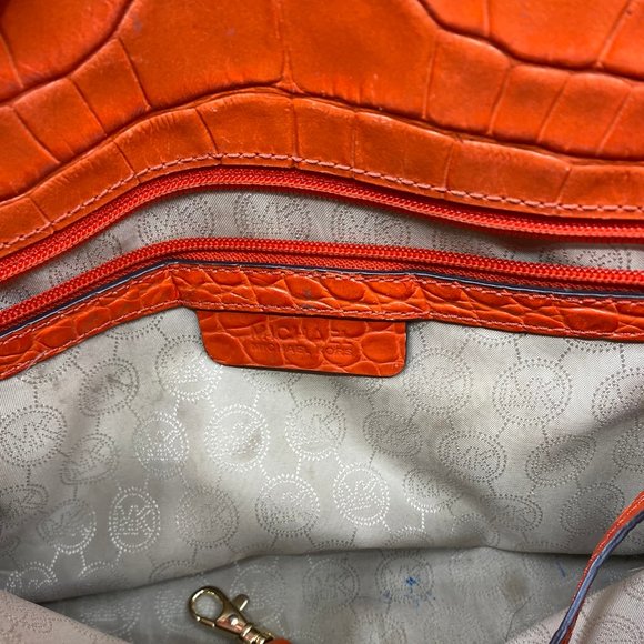 Michael Kors L Orange Leather Crossbody/Handbag - Picture 14 of 15